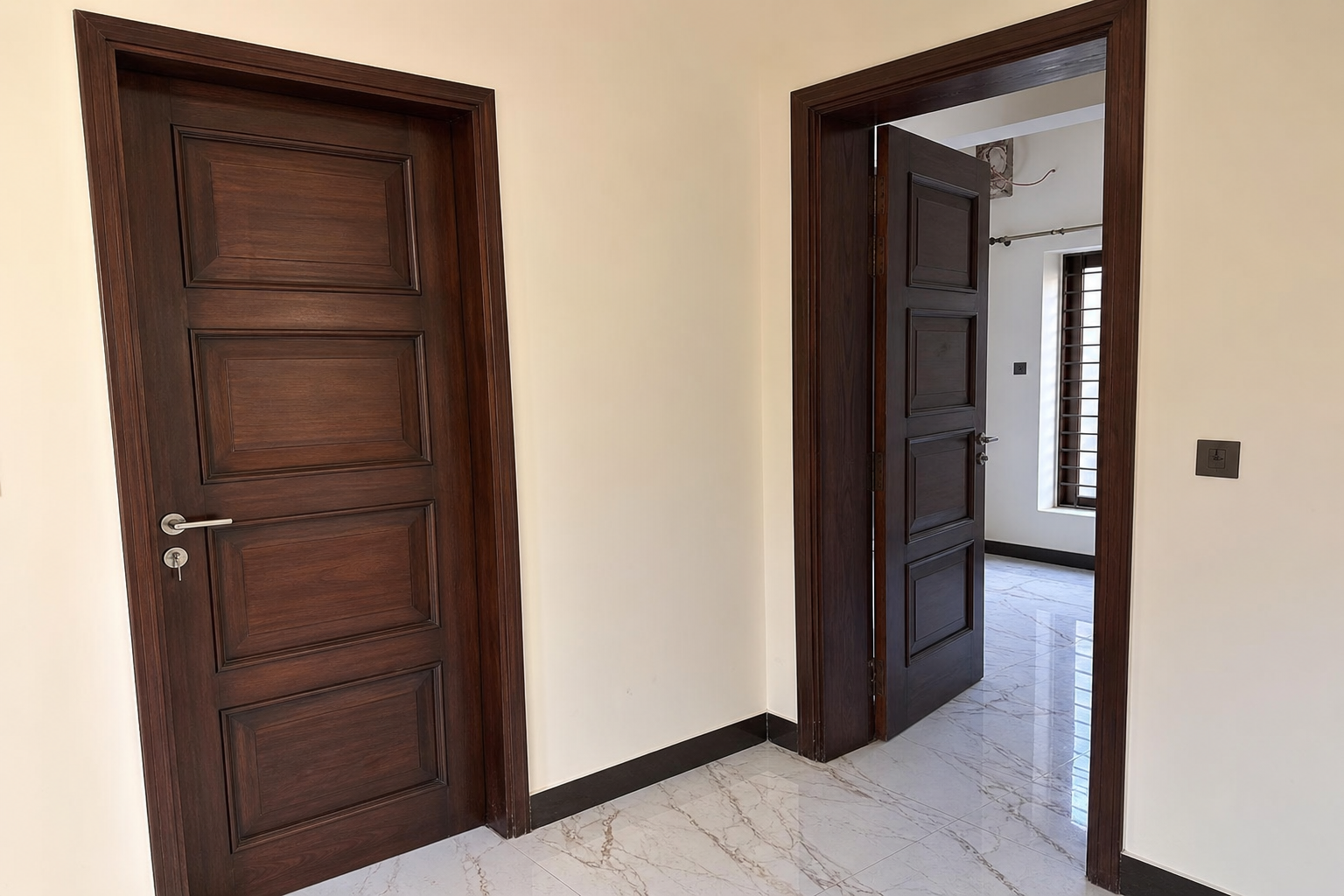Premium wooden doors and fitted frames
